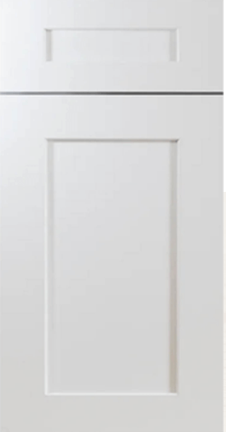 White Shaker cabinet door